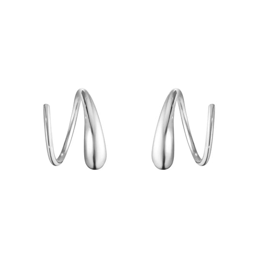 Mercy Swirl Silver Earrings