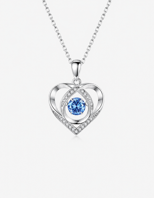 925 Sterling Silver Heart Pendant Necklace