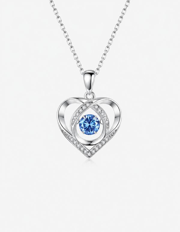 925 Sterling Silver Heart Pendant Necklace