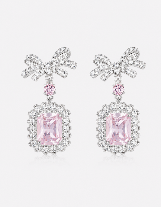 Alloy Crystal Geometric Dangle Earrings